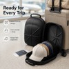 6-Cap Baseball Hat Travel Case with Hard EVA Shell, Portable