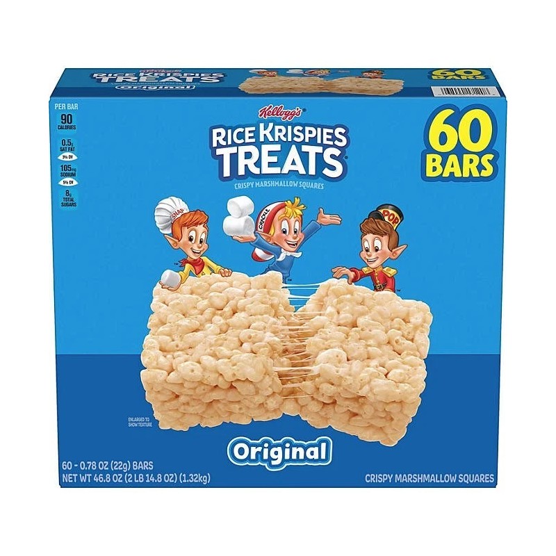 Kellogg's 2-PACK Kellogg's Rice Krispies Treats Bars Marshmallow Squares 60