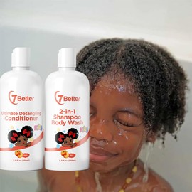 7better LLC Better Ultimate Detangling Conditioner for Kids, Peach Scent