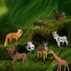 OZLMC 20 PCS Wild Animal Toy Set - Plastic Jungle