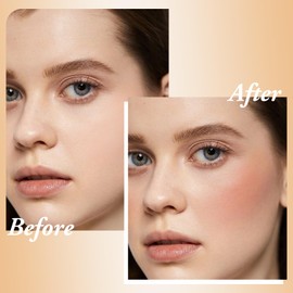 AFGHOUZ 3 In 1 Cream Blush Stick, Multi-Use Blush Makeup Stick For Cheek Eye And Lip, Face Blush Stick Lightweight Moisturizing, Blend Natural Blush