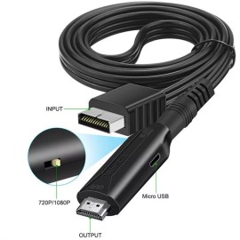 US For Sony PS1/2 to HDMI Converter 1080p Game Console Audio Video Cable Adapter