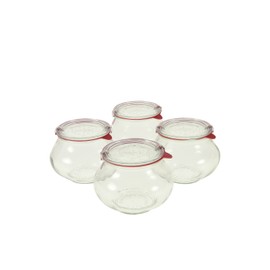 Weck 748 Deco Jar - 1 Liter, Set of 4