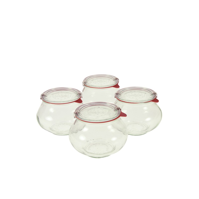 Weck 748 Deco Jar - 1 Liter, Set of 4
