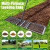 Lawn Leveling rake 51"x9.4" Levelawn Tool with 70.5" Adjustable Long