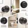 GOBEKOR 10 Pack Interior Privacy Door Knobs Oil Rubbed Bronze