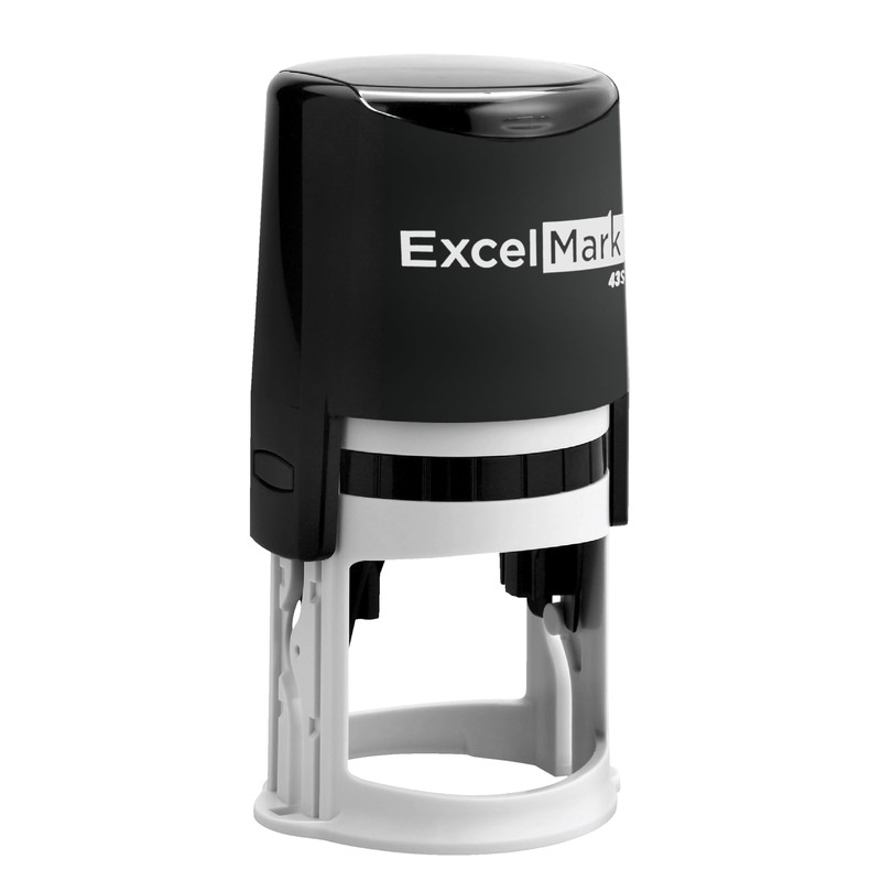 ExcelMark Custom Self Inking Address Stamp with Monogram - Style