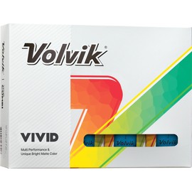 Volvik Vivid Matte Finish Blue Golf Balls (One Dozen)