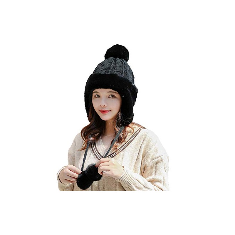 Yixda Women's Winter Hat with Ear Flaps Warm Fur Hat
