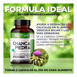 Chanca Piedra Suplemento 90 Cápsulas 600mg Prettan