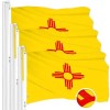 UD_New Mexico NM State Flag 3x5 Ft 3-Pack Embroidered Polyester