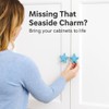 Seaside Themed Starfish Drawer Knobs Set of 4, 3.4cm Blue