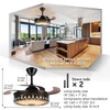 A Million 42" Black Fandelier Ceiling Fan with App Remote