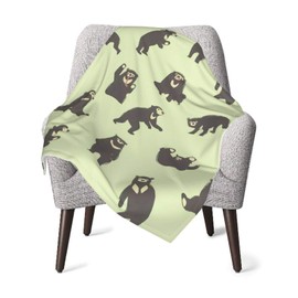 Animal Pattern Malayga, Blanket, For Kids, Microfiber, Warm, Ultra Fine Fiber, Super Soft, Gentle on the Skin, Can be Worn Over the Knees, Fluffy, Washable, Stylish, Cute, Nursery School, Home Use (39.8 x 29.9 inches (101 x 76 cm)