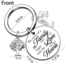 Ikacvb 50th Anniversary Keepsake Keychain Unique 50th Anniversary Wedding Gifts For Couple Husband Wife Happy 50th Anniversary Ornament Best Romantic Wedding Gifts For Couples Stocking Stuffers