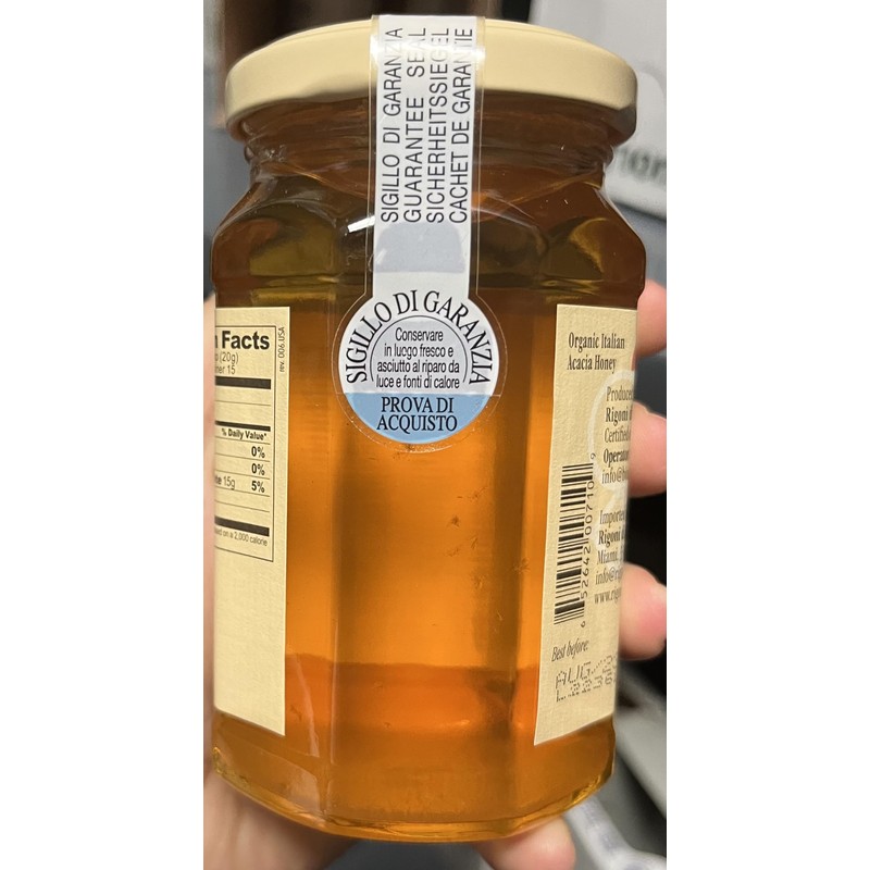 Rigoni di Asiago Acacia Honey, Pure Honey, 10.58 oz (Pack
