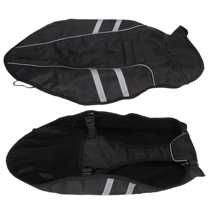 Dog Rain Jacket Lightweight Adjustable Waterproof Pet Poncho with Reflective