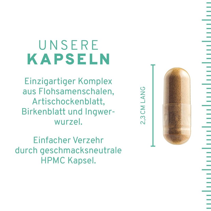 Psyllium Husks Plus 120 Capsules in 1 Month Supply. Psyllium