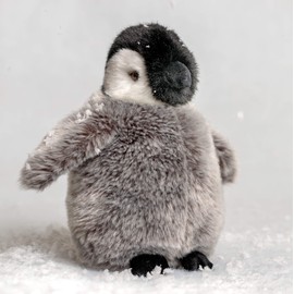 Animigos World of Nature 24cm Plush Emperor Penguin Chick Soft Toy