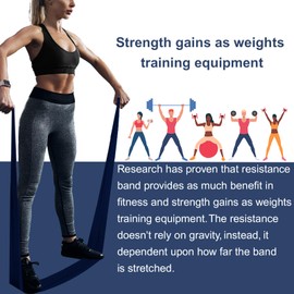 A AZURELIFE Resistance Bands,Professional Long Non-Latex Elastic Stretch Bands,Exercise Bands for Physical Therapy, Yoga, Pilates, Rehab, at-Home or The Gym Workouts, Strength Training