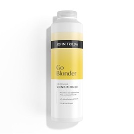 John Frieda Go Blonder Lightening Conditioner 500ml. Blonde Conditioner for Highlighted Hair Care, Soft Feel and Shine