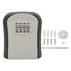 Key Lock Box, Wall Mounted Security Key Organizer Aluminum Alloy