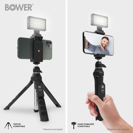 Bower WA-50LED 50 LED Smartphone Video Light, Black