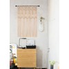 Hysunland French Door Window Curtains Handmade Macrame Side Window Curtain