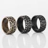 Akitsune Terra Ring | Rock Granite Hammered Ring Men's Stainless