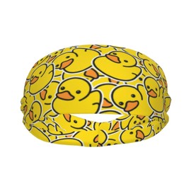 Cute Duck Print Sports Headbands for Women Men Cute Duck Sweatband Headbands for Skiing, Cycling, Yoga, Hairband