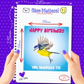 Cult Kitty Rude Birthday Cards for Men - You Absolute Tit - Funny Birthday Card for Men, Birthday Card Dad, Funny Male Birthday Cards for Men