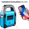Amber LED Solar Işıldak Fener Güneş Enerjili ve USB Şarj