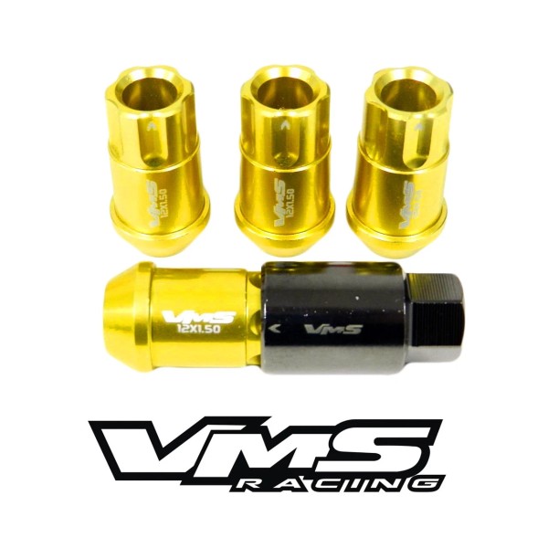 Unbranded GOLD 4PC LOCKING LUG NUTS WITH KEY SUBARU IMPREZA