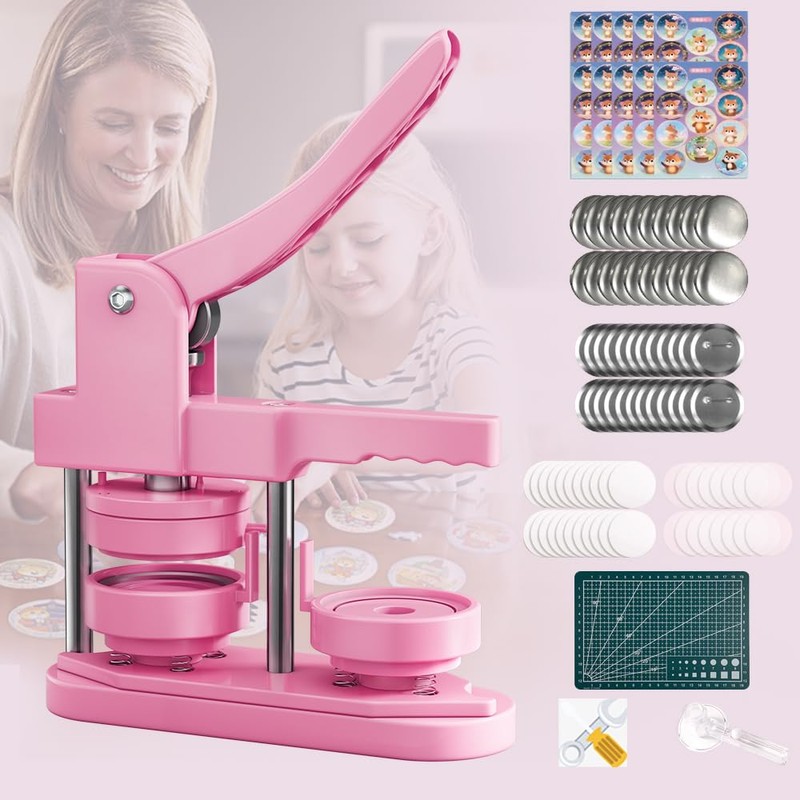 Button Maker Machine 58mm - (3 Gen) Installation-Free (2.25in) DIY