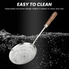 Strainer Spoon Long Wooden Handle 304 Stainless Steel Anti Scald