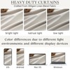 QJmydeco Buttercream Blackout Curtains 90 Inches Long, Thick Linen Patio