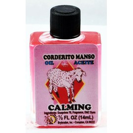 MW 6 PCS BRYBRADAN CALMING SPIRITUAL OIL ACEITE ESPIRITUAL CORDERITO MANSO -1/2 FL OZ 14.7ML