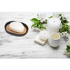 Premium Black Soap Dish Padang with Bamboo Tray - Stylish
