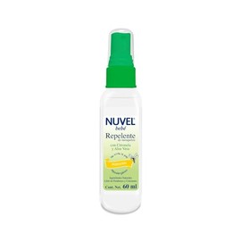 Repelente de Mosquitos Nuvel para Bebé 60 ml | Suave, Hipoalergénico, con Aloe Vera y Citronela | Protege la Piel de Mosquitos