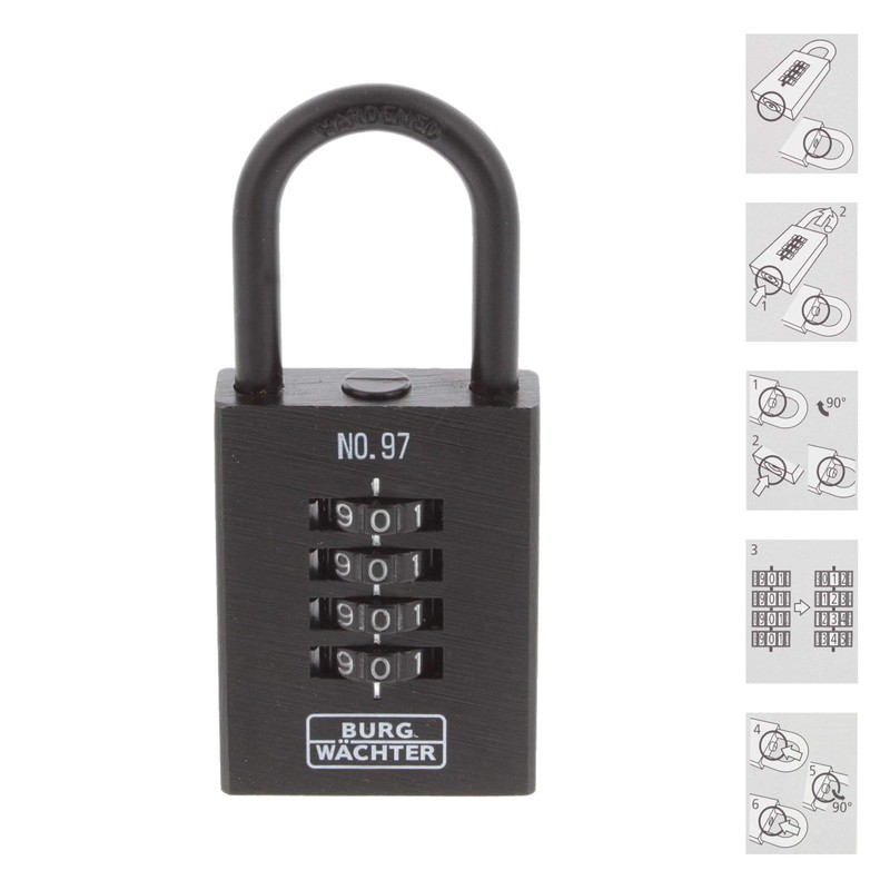 Combination lock Numero 97 40 SB