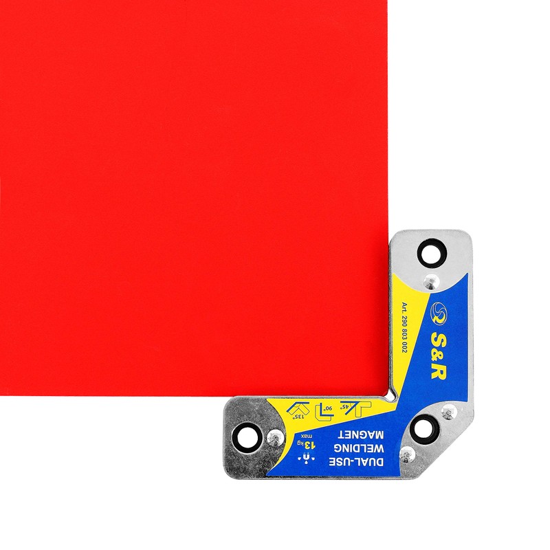 S&R Welding Magnet Set with Angles 15° 45° 60° 90°