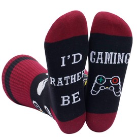 IRISGOD I'd Rather Be Funny Dress Socks for Men and Women Humor Joke Gifts