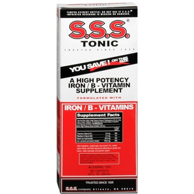 S.S.S. Tonic Liquid, 20 Fl Oz (Pack of 2)