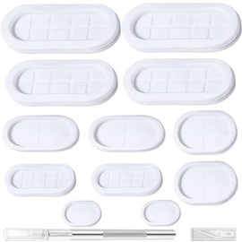 Xiatiaosann 12 Pcs Oval Rubber Grommets Set, 6 Sizes Closed Firewall Rubber Hole Plug Kit, with tool, for Wiring Car Boat Pump Plumbing Cables Plugs Electrical Conductor