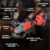 FIITE Cordless Angle Grinde，21V Battery Grinder Tool，with 2 5.0Ah Batteries，Slide