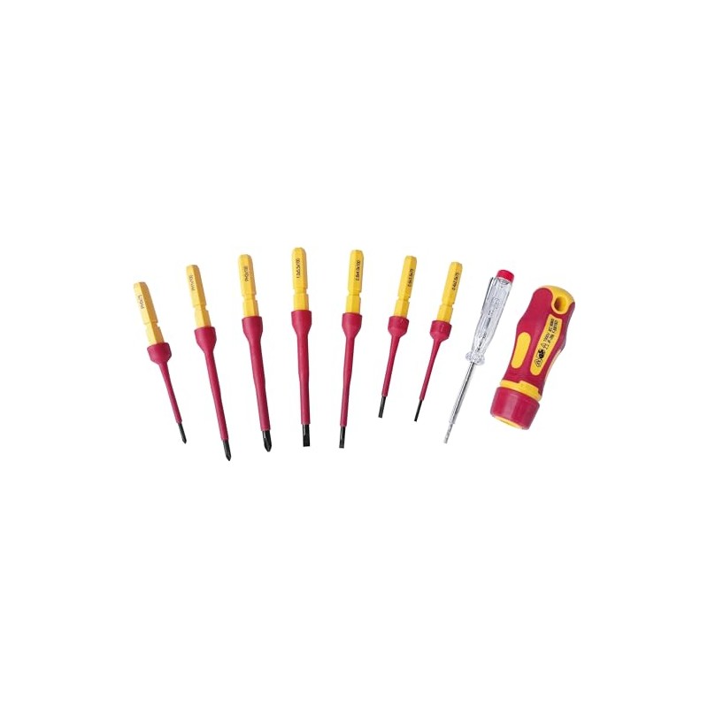 Hilka 34489009 9 pce VDE Quick Blade Electricians Screwdriver Set