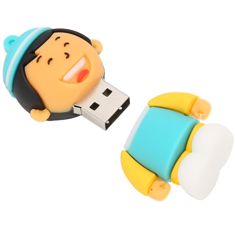 USB Flash Drive 16GB/32GB/64GB/128GB Cute Cartoon Boy Portable Storage Memory