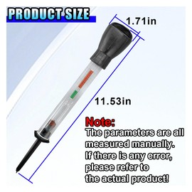 GAOLAOSY Car Battery Density Tester, Precision Automotive Batteries Electrolyte Hydrometer, Vehicle Batteries Fast Detection and Repairing Tool for Golf Cart, Deep Cycle Battery (1PC)