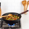 Helen's Asian Kitchen Deluxe Pre-Seasoned Wok, Non-Stick Carbon Steel and