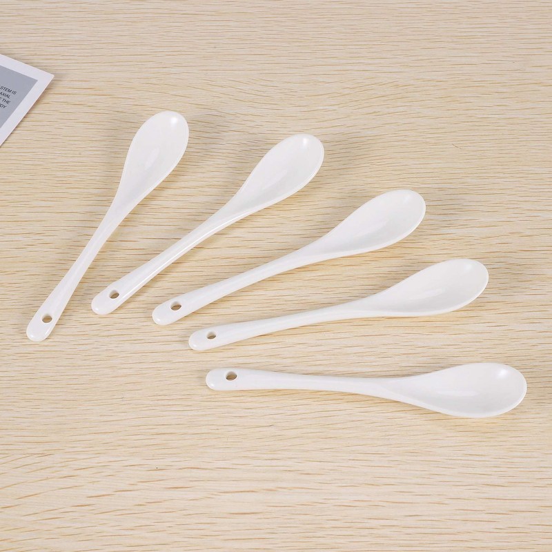 Geieold Set of 5 Ceramic Spoons Tea Spoon Jam Honey